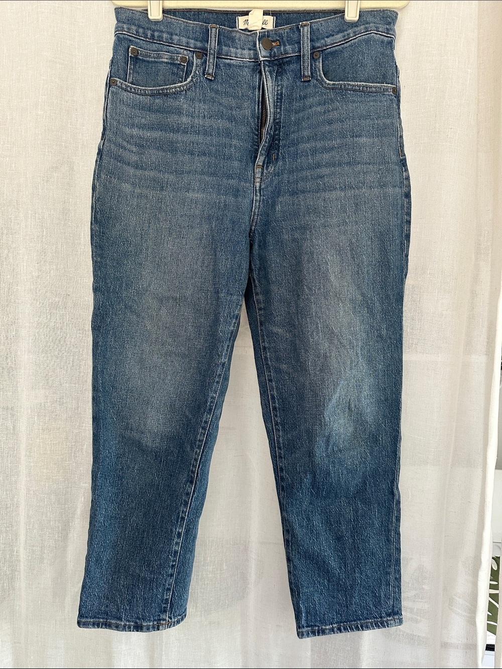 Madewell Straight-Leg Jeans in Medium Blue Wash